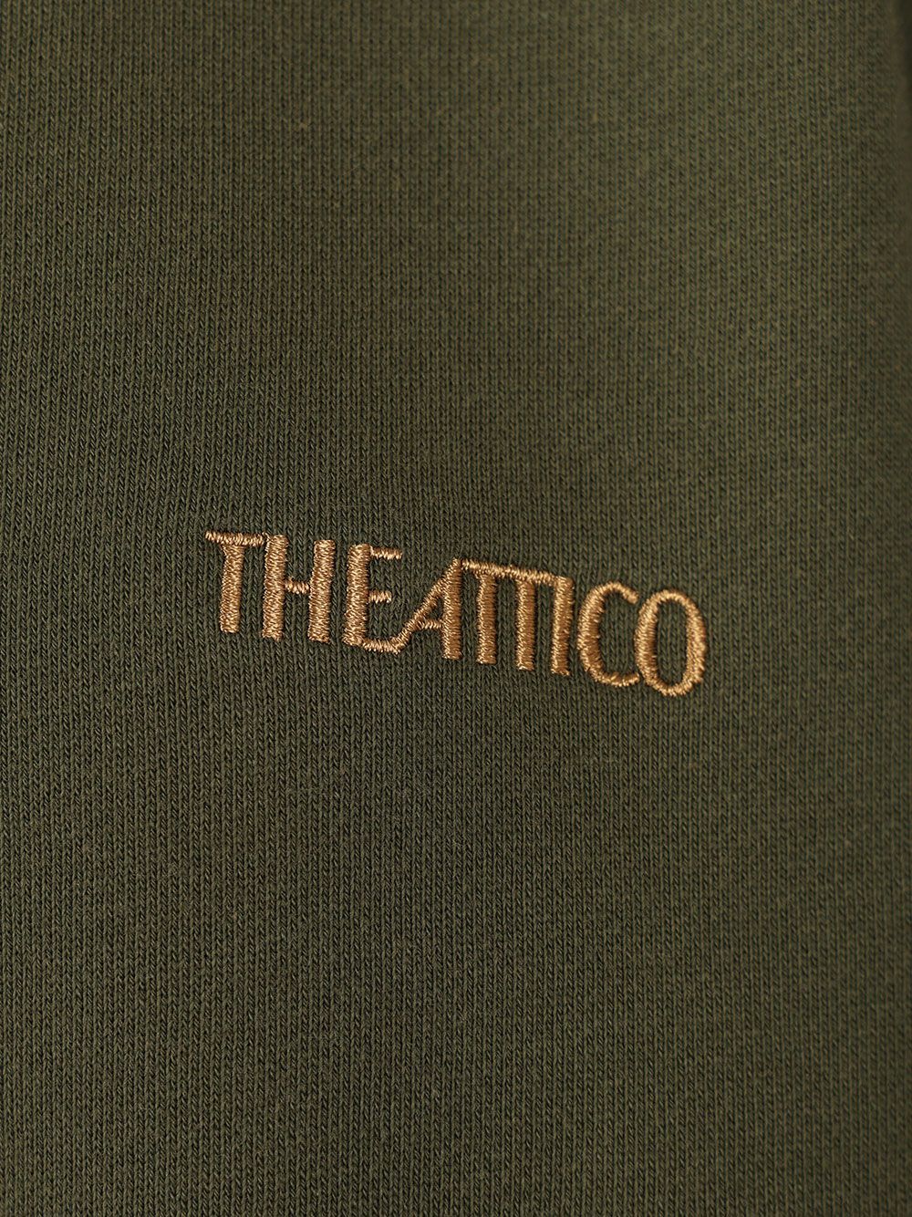 The Attico Sweatshirt With Embroidered Logo Sweatshirts - Verde | 909f1e6c07cb4a311ce6bbe34a40bc30e72b13d5