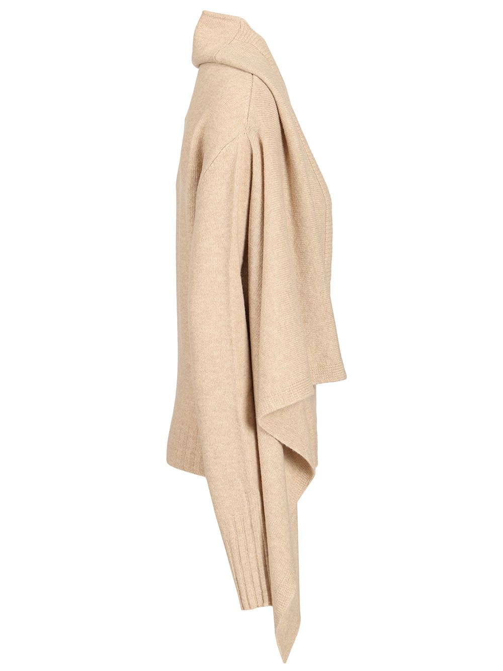 The Attico Sweater With Draped Details Knitwear - Beige | cdafd279b14e793528409497eb6ce61396ed9375