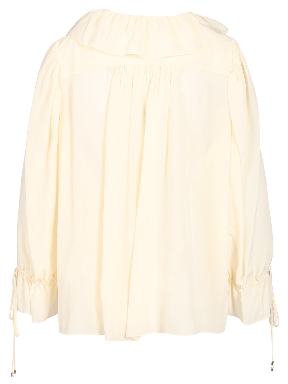 Chloe' Long-Sleeved Shirt Knitwear - Bianco | 168a1d2d572463e6642d6a8b55e6e669f3f59419