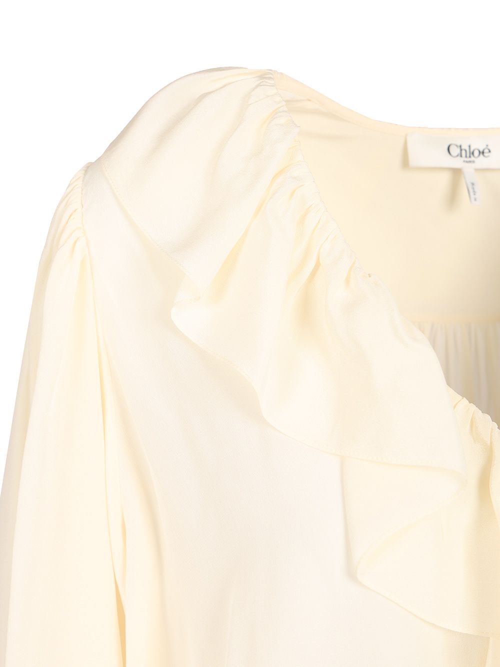 Chloe' Long-Sleeved Shirt Knitwear - Bianco | c89b07d93dbb150e16366fe905ad8c17884e57b6