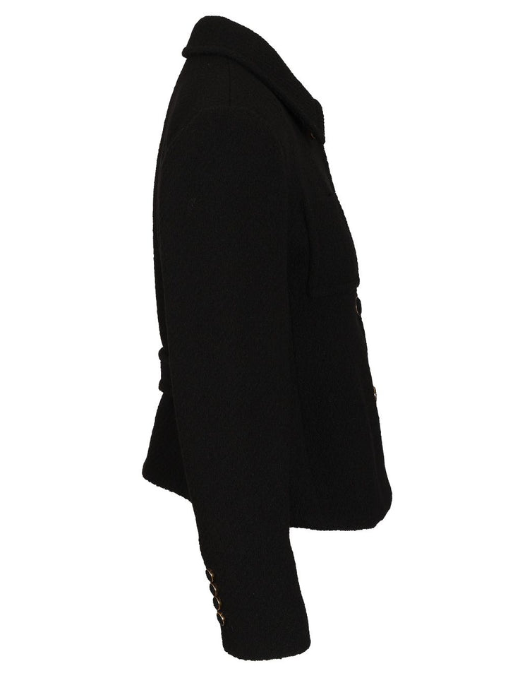 Chloe' Single-Breasted Short Blazer Giacche - Nero | 4a5f34fa9340920a685c18385d083652145cead1