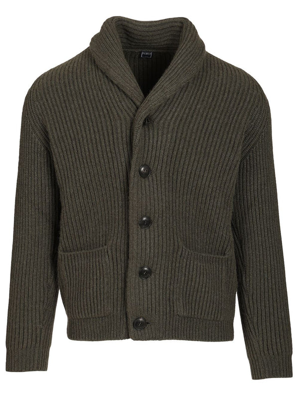 Cashmere Shawl Cardigan Knitwear Green
