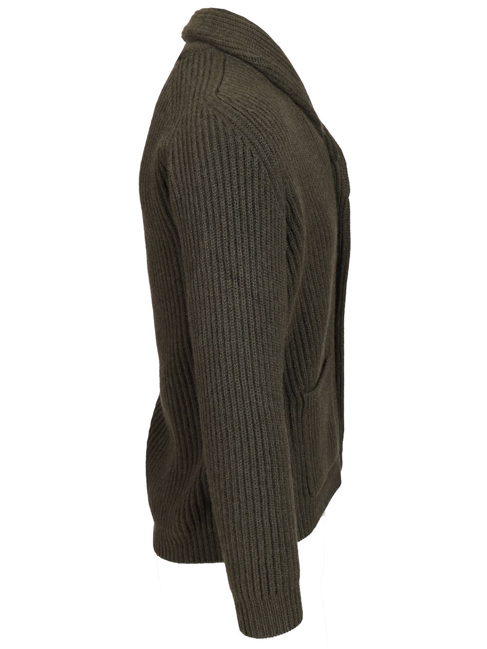 Fedeli Cardigan Scialle 100 Cachemire Knitwear - Verde | 5ce37d5e2c8033ff52049691cb09aa3041a3f5d1