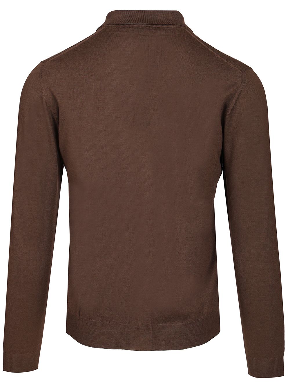 Fedeli Camicia  140s 100 Lana Knitwear - Marrone | f2c936e758e749d9b62bc9552f5ec3ba59cc9669