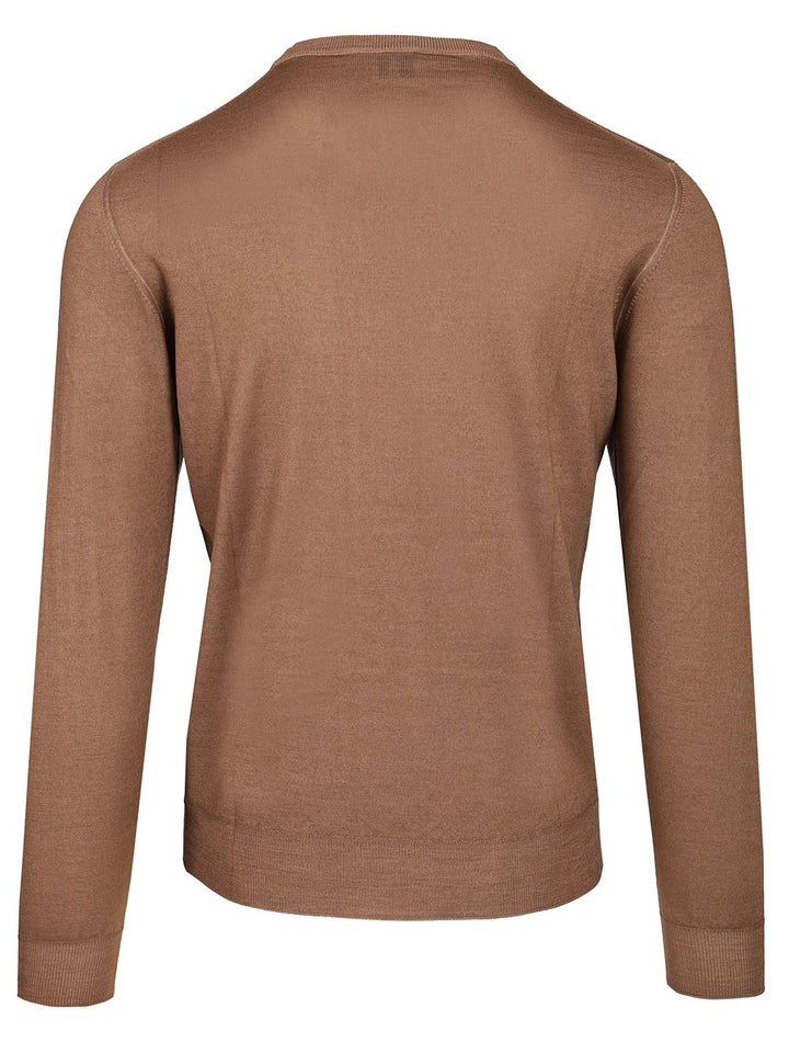 Fedeli Giro Fissato Al Sale 100 Merinos Knitwear - Marrone | 6ddf1859b93bdee24485025569879dec1a222dac