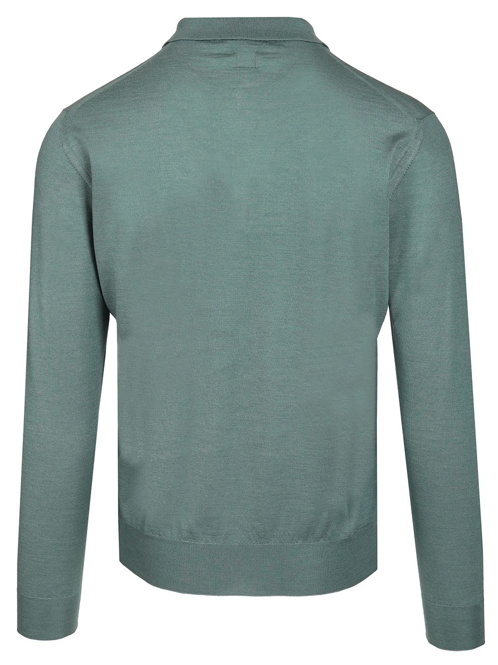 Fedeli Long-Sleeved Polo Shirt Knitwear - Verde | dfcdaf996d468a04672b2b8e7b44c09ce893f621