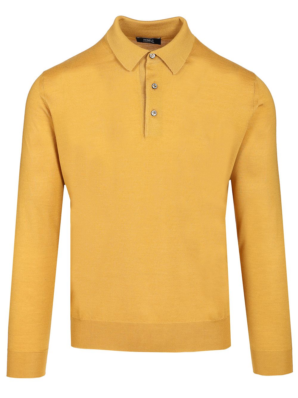 Fedeli Polo 70 Cach 30 Seta Knitwear - Giallo | 68483d543f4bf03f68cf14fbb47f30dc92837c01