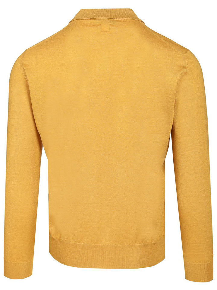 Fedeli Polo 70 Cach 30 Seta Knitwear - Giallo | e751b00f88ba306fd9fad918f48ad657e756ee32