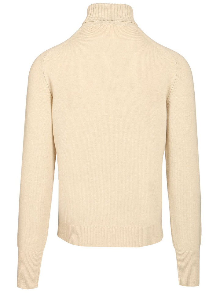 Fedeli High Neck Sweater Knitwear - Beige | 298dd4b85173284886f229d761163495d5234ded
