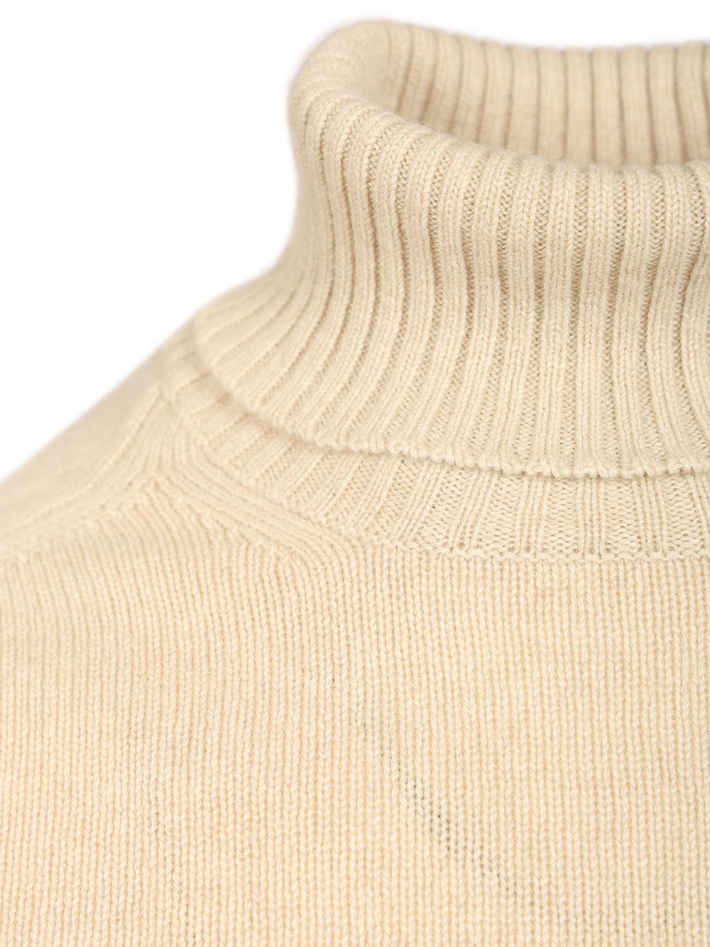 Fedeli High Neck Sweater Knitwear - Beige | 2634953605ea29fdeba42ba419bc249908cf15d9