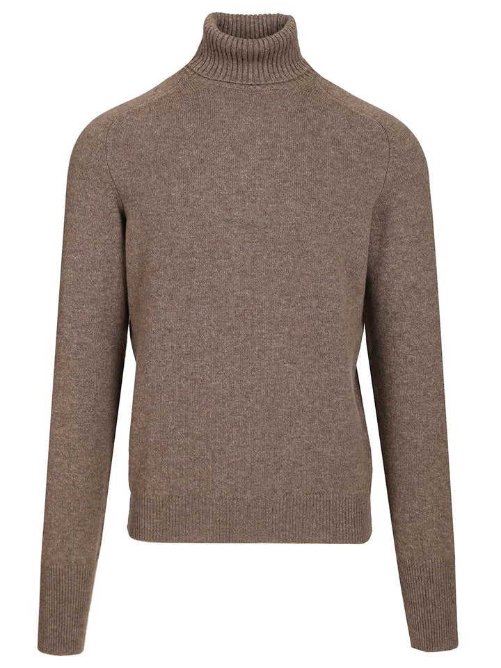 Fedeli High Neck Sweater Knitwear - Marrone | 495c2a1f6fa80a2901e634b841d5056abf6857a3