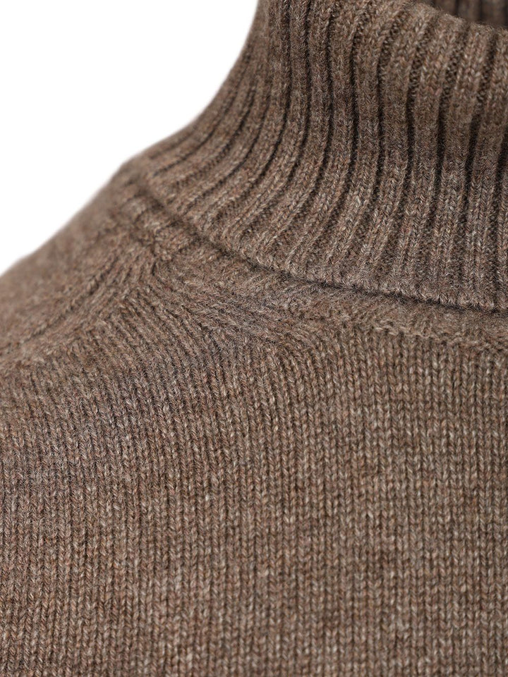 Fedeli High Neck Sweater Knitwear - Marrone | c6450d5ac04a705cd9ff0382bf2077b3f1d6b458