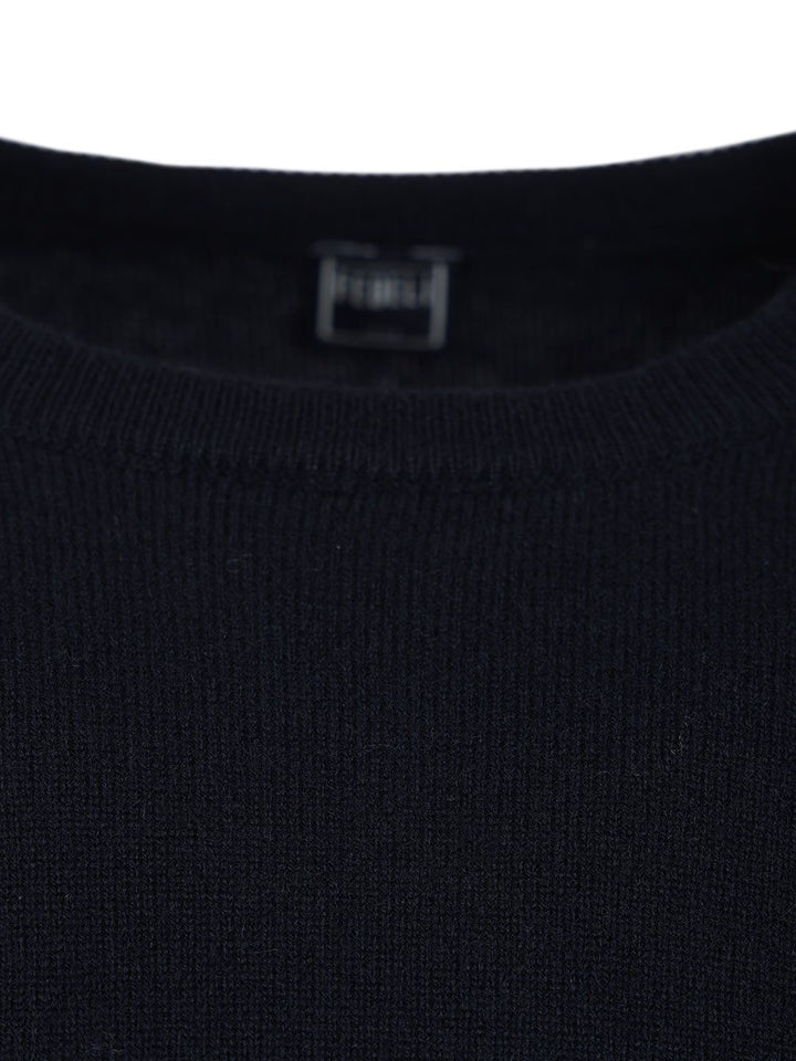 Fedeli Crew Neck Sweater Knitwear - Blu | 14cb32e6af6f620b71a38c9be6c2b50623349041