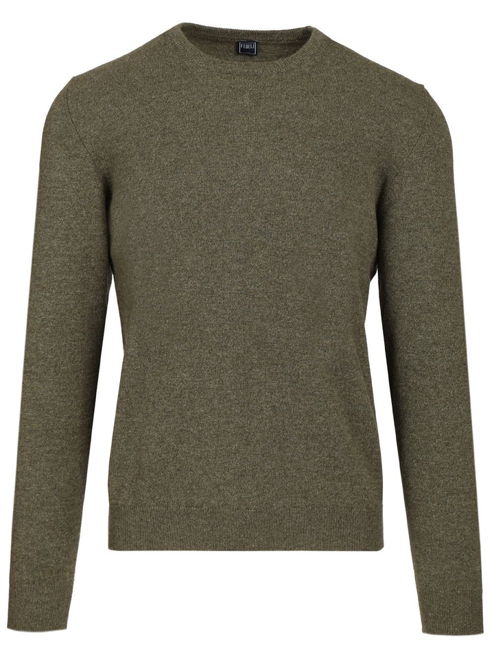 Fedeli Crew Neck Sweater Knitwear - Verde | 6d79ea5c1a68a5a16cd60d01ef4aea0b70b39886