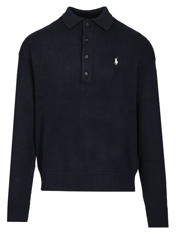 Polo Sweater Knitwear Blu
