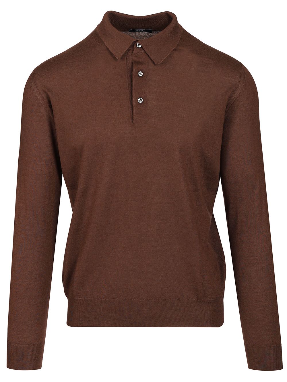 Fedeli Polo 70 Cach 30 Seta Knitwear - Marrone | bac811762ef262c609e0cca5b1d1d8251180f7a1