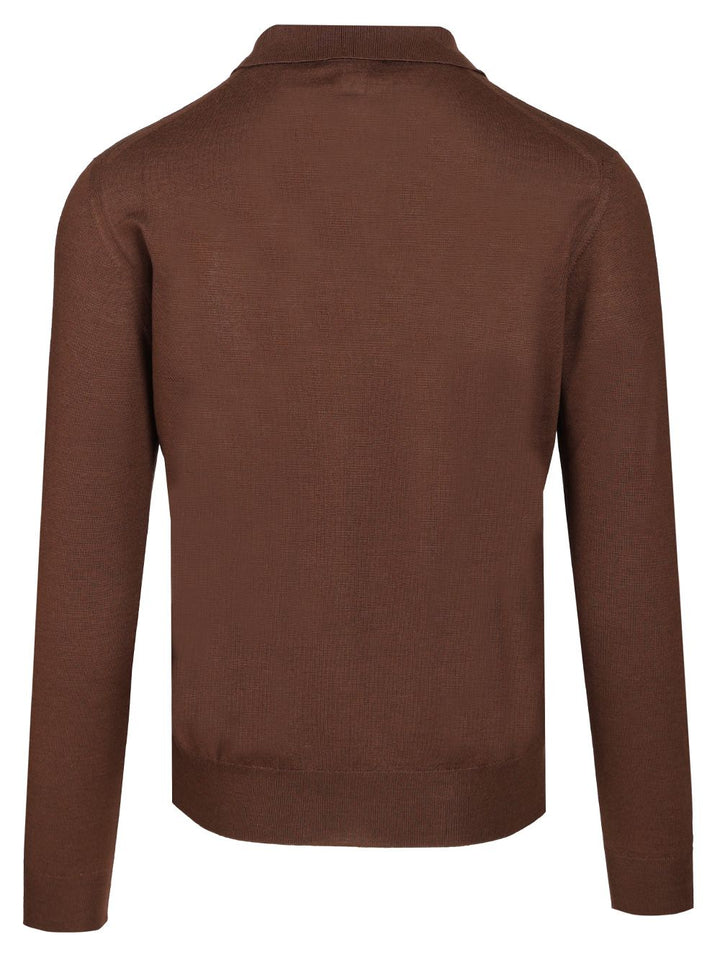 Fedeli Polo 70 Cach 30 Seta Knitwear - Marrone | 3024f4543fce9a293f609882a67acf79df4df7d2