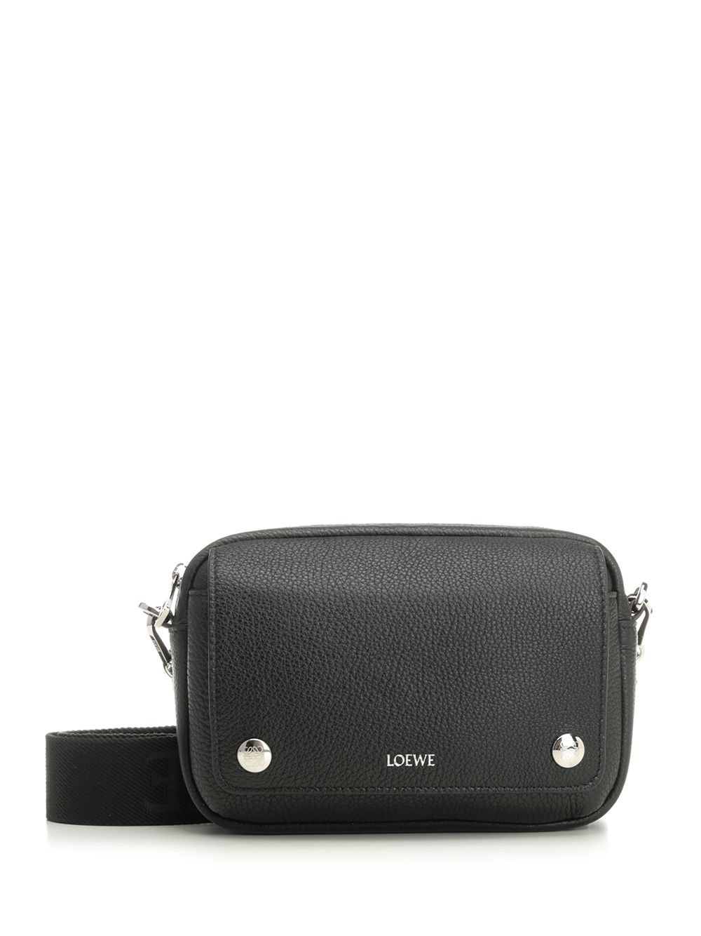 Loewe Messenger Pebble Crossbody Bags - Nero | 1f37975561fc85d189b4e10c8f73e8d9fbb6647b