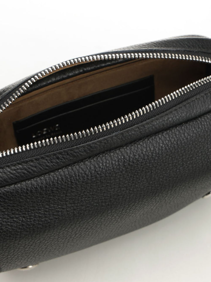 Loewe Messenger Pebble Crossbody Bags - Nero | f4b73cbe7ec74d4a689ee4f6c66f2b0f27a9b9ec