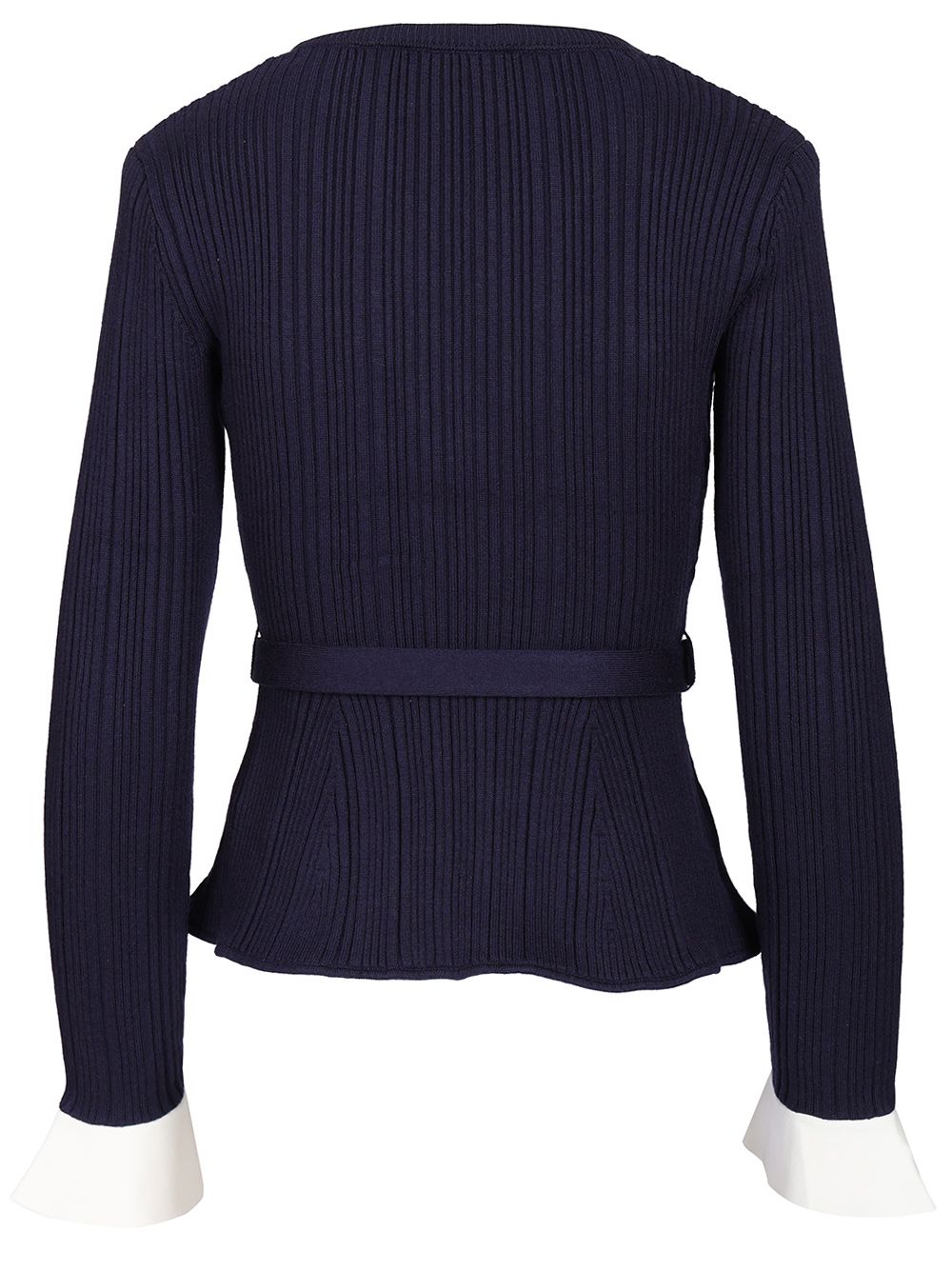 Self-Portrait Ribbed Cardigan Knitwear - Blu | aa5fc9f30c68117a799ab402df393720e9d2facf