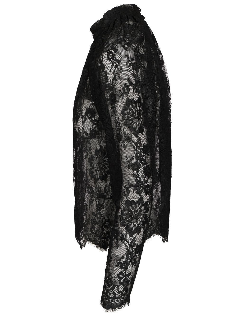 Self-Portrait Lace Blouse Top - Nero | c9d9ab4d5b6d10cbcfff9e774d537093fcd474cb