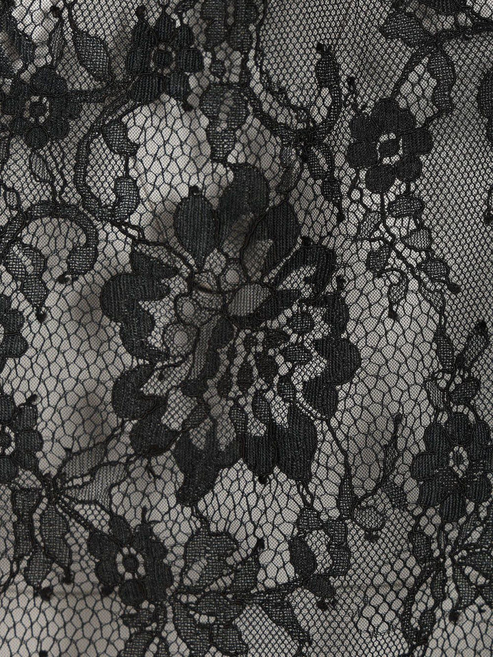 Self-Portrait Lace Blouse Top - Nero | 63527ec0038798b3517bf9100810e99539caace5