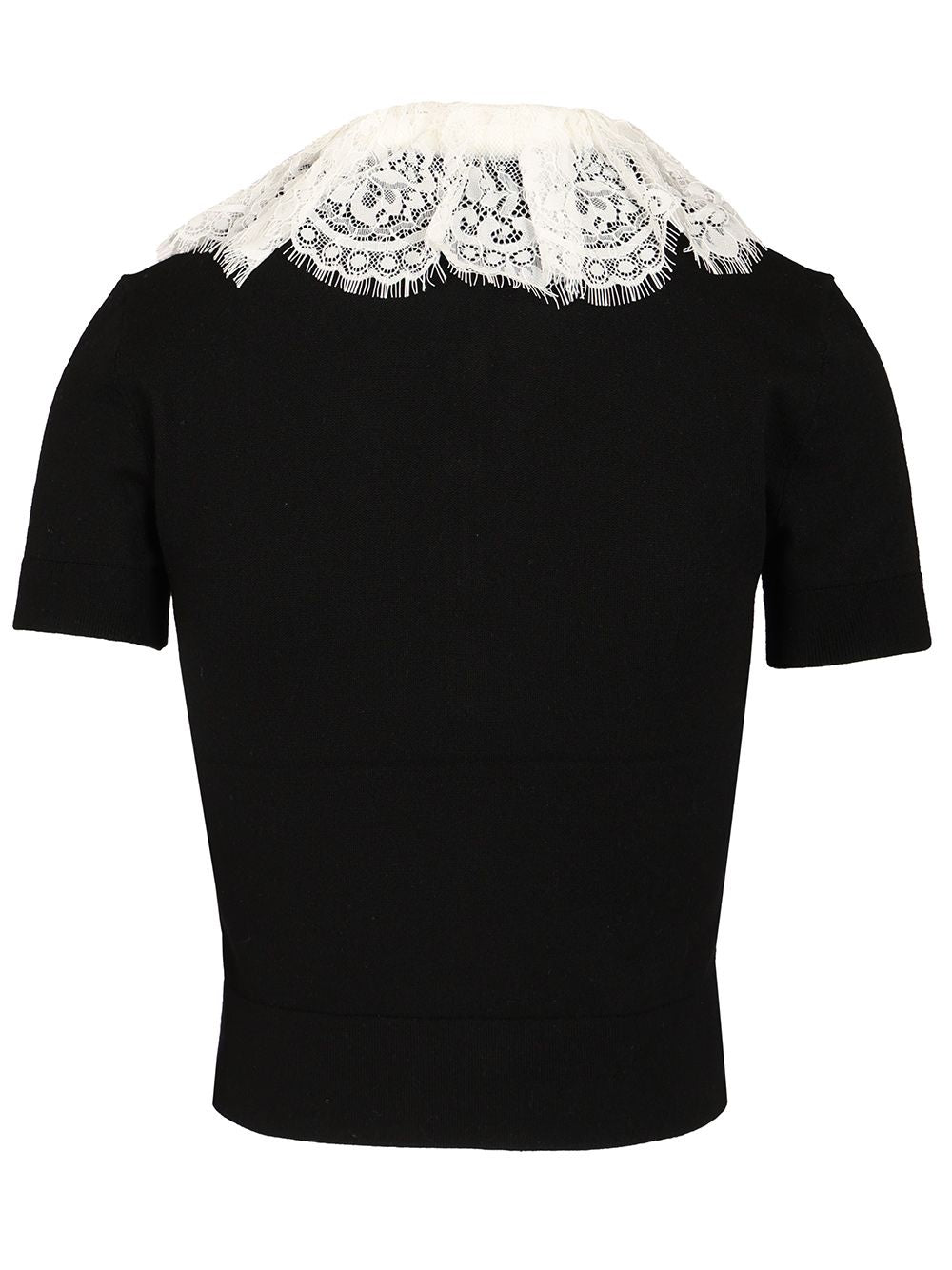 Self-Portrait Knitted Top Knitwear - Nero | acb1a075af61413b2a5cadc738525f7a337d91c6