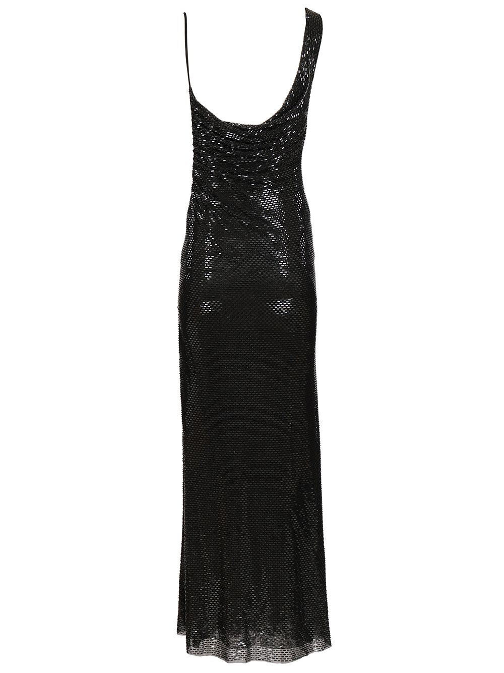 Self-Portrait Draped Dress Abiti - Nero | f75de84b193558208cda4092385bf466bf26ce65