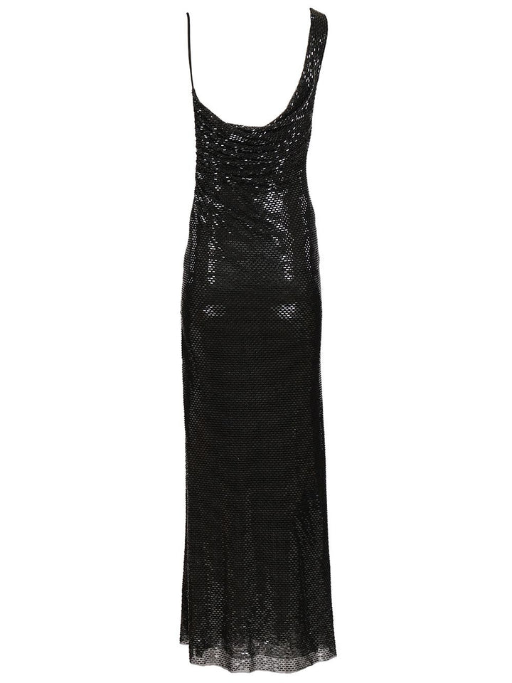 Self-Portrait Draped Dress Abiti - Nero | f75de84b193558208cda4092385bf466bf26ce65