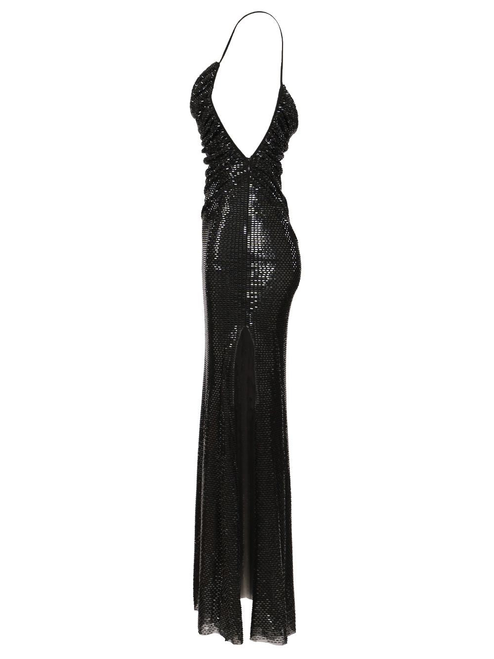 Self-Portrait Draped Dress Abiti - Nero | c4ac010d42d2bbe214cb4ac2c48dfb48a8e1b3be