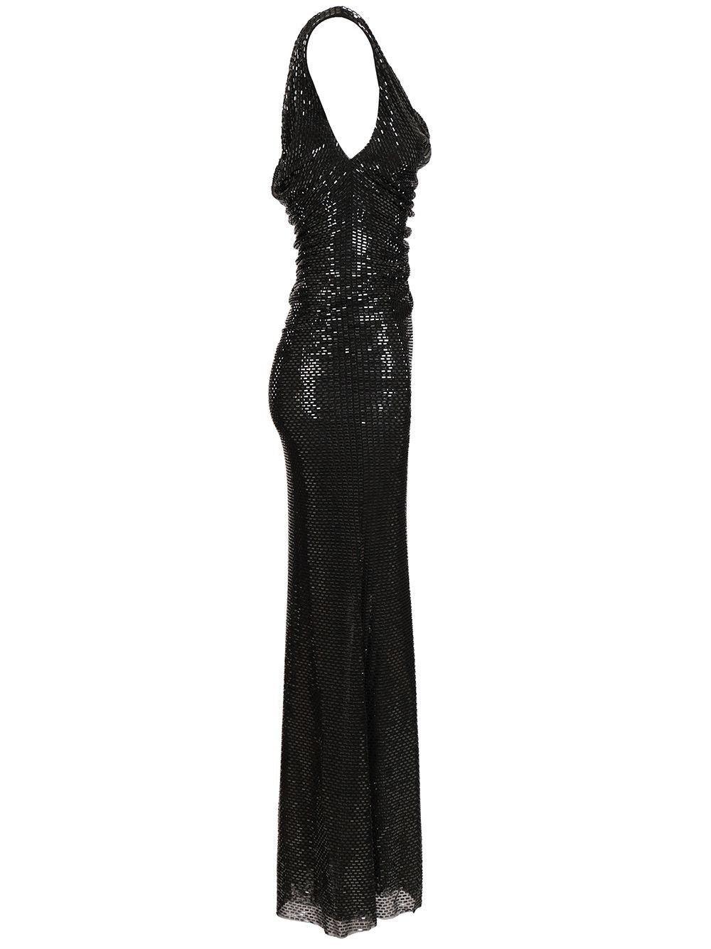 Self-Portrait Draped Dress Abiti - Nero | c6d0f35030d229f5093074b13807629dabf02896