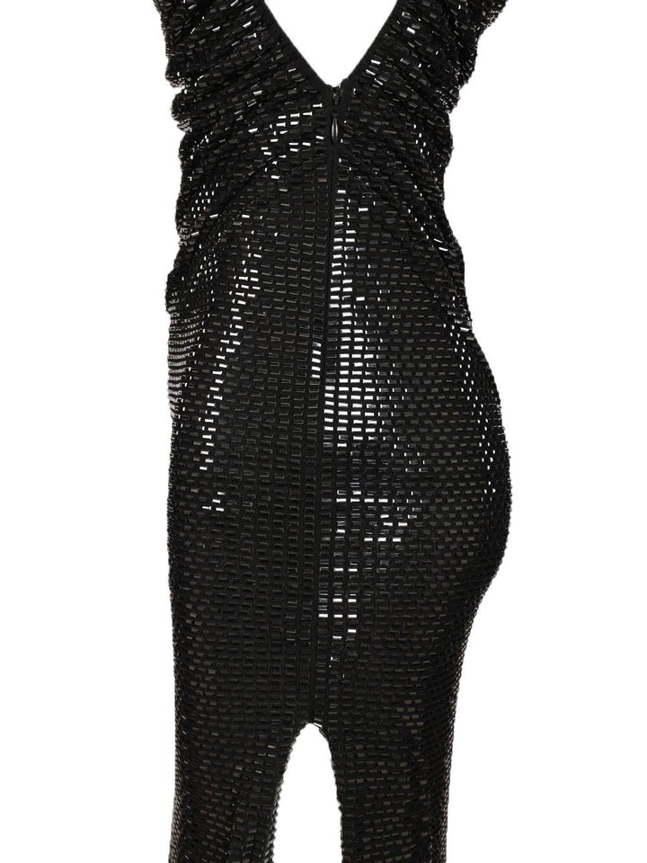 Self-Portrait Draped Dress Abiti - Nero | 79b7c147fb496a616b2815f9c5af48b94ca3977c