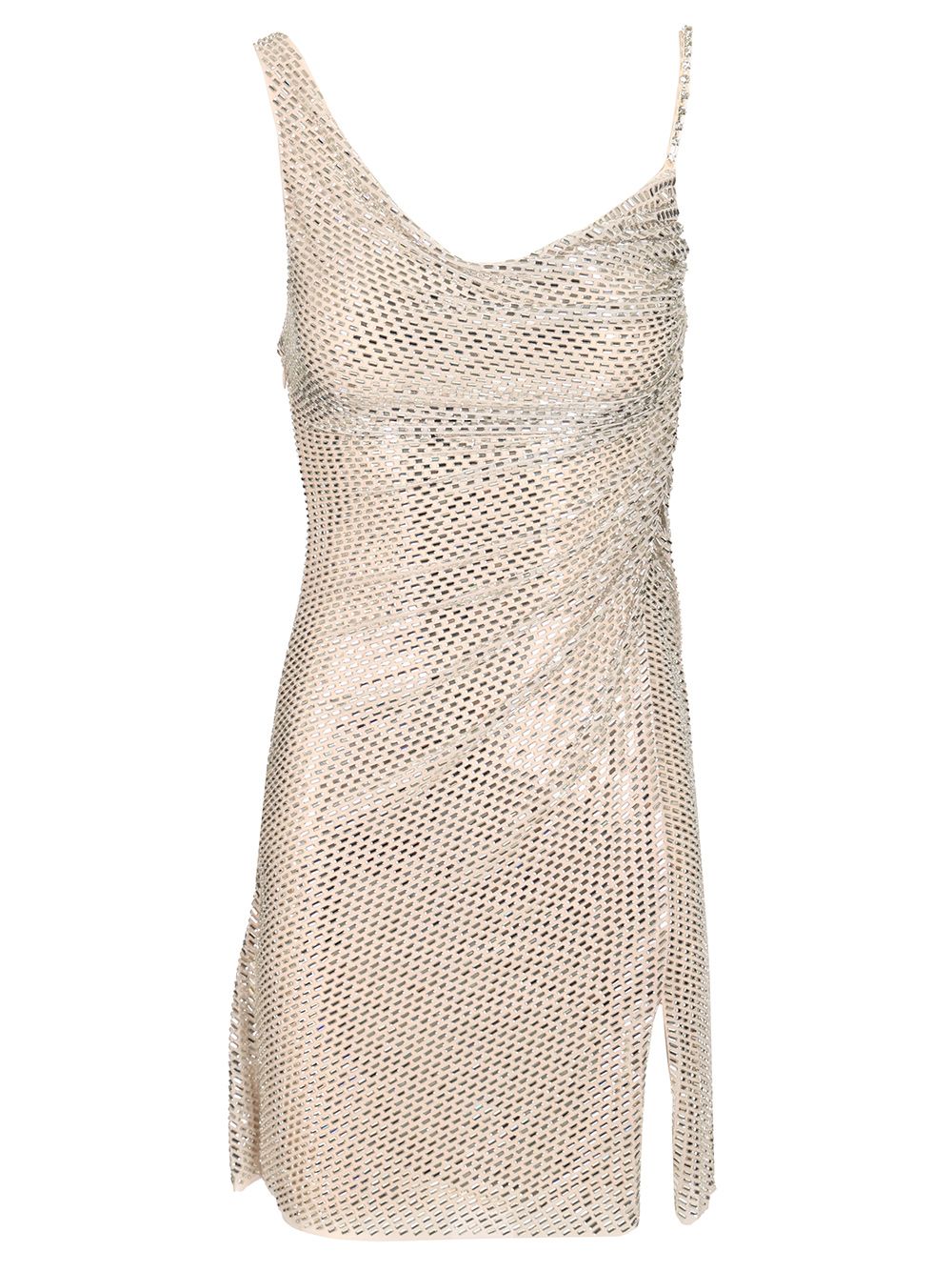 Self-Portrait Draped Mini Dress Abiti - Beige | 019e66172c6ea59327f9d45b2706da044b5d992c