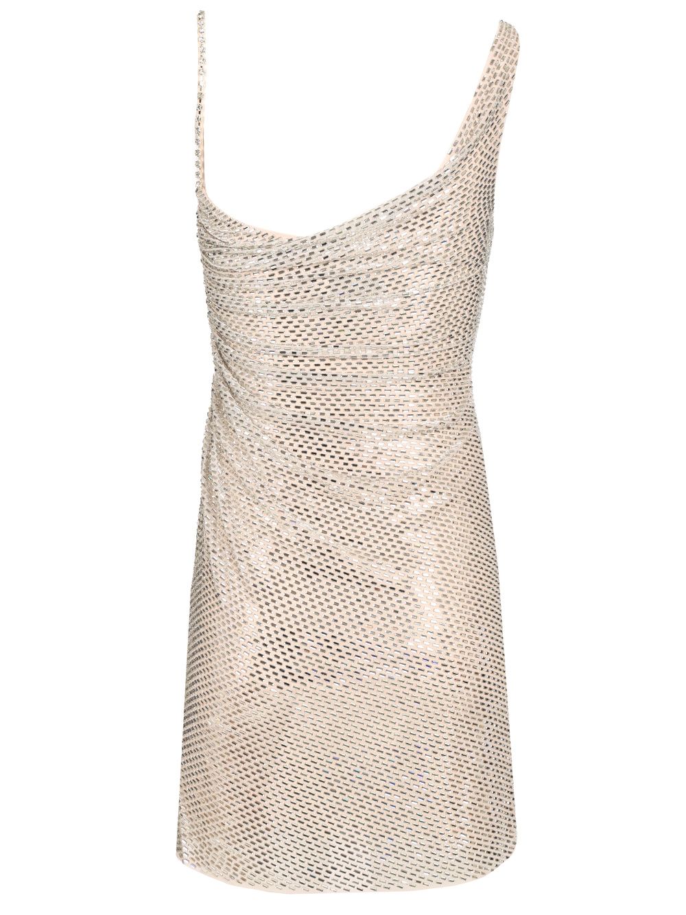 Self-Portrait Draped Mini Dress Abiti - Beige | 661ba0093c0c4fc616c8365beedeef5b714b5eb7