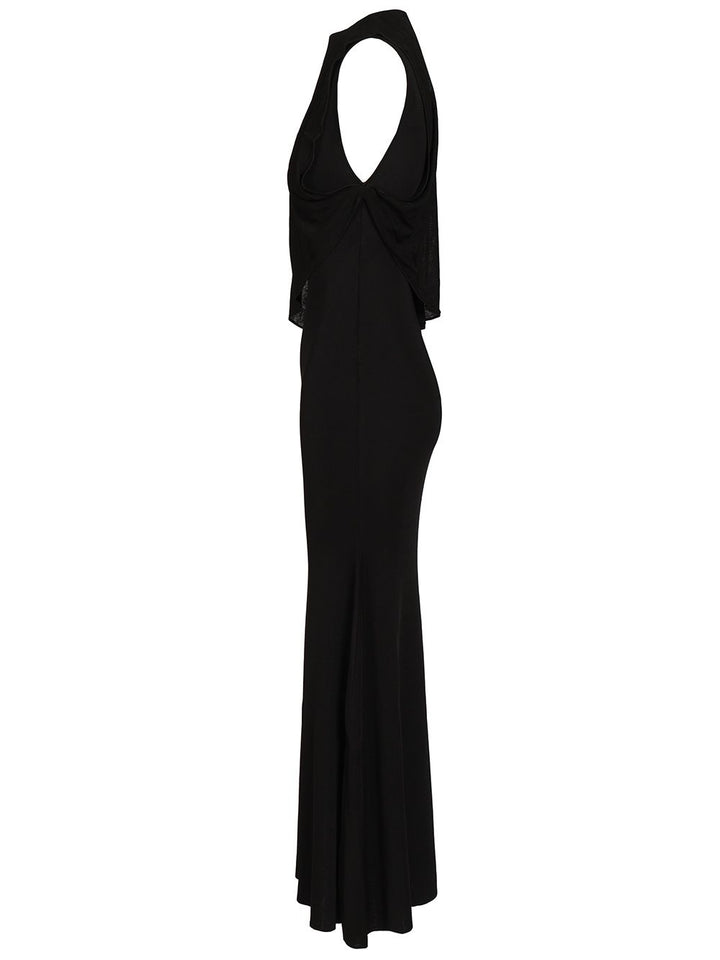 Self-Portrait Long One-Shoulder Dress Abiti - Nero | ff4bc8812596e80357a64757dc2926dac3786de8