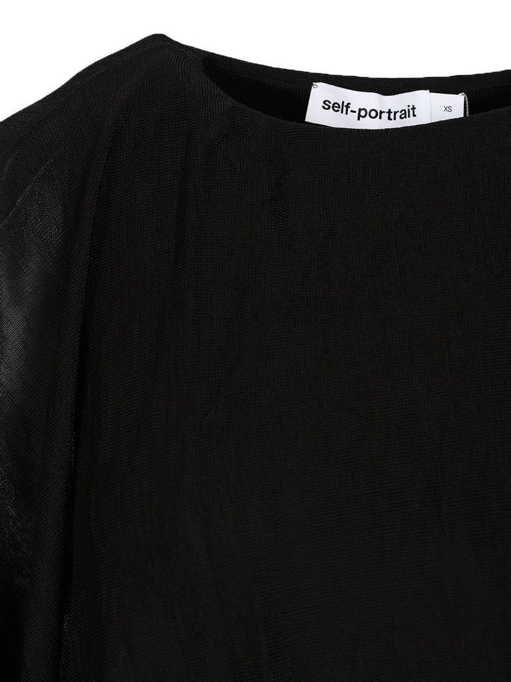 Self-Portrait Long One-Shoulder Dress Abiti - Nero | 01b6b1bc48f28f66bec456e69286e32de262dcbb