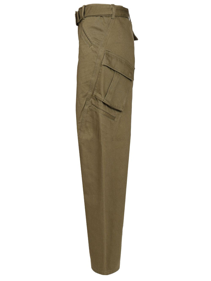 Self-Portrait Cargo Jeans - Verde | f4461a89daf4258196fdd3729a0496461695c770