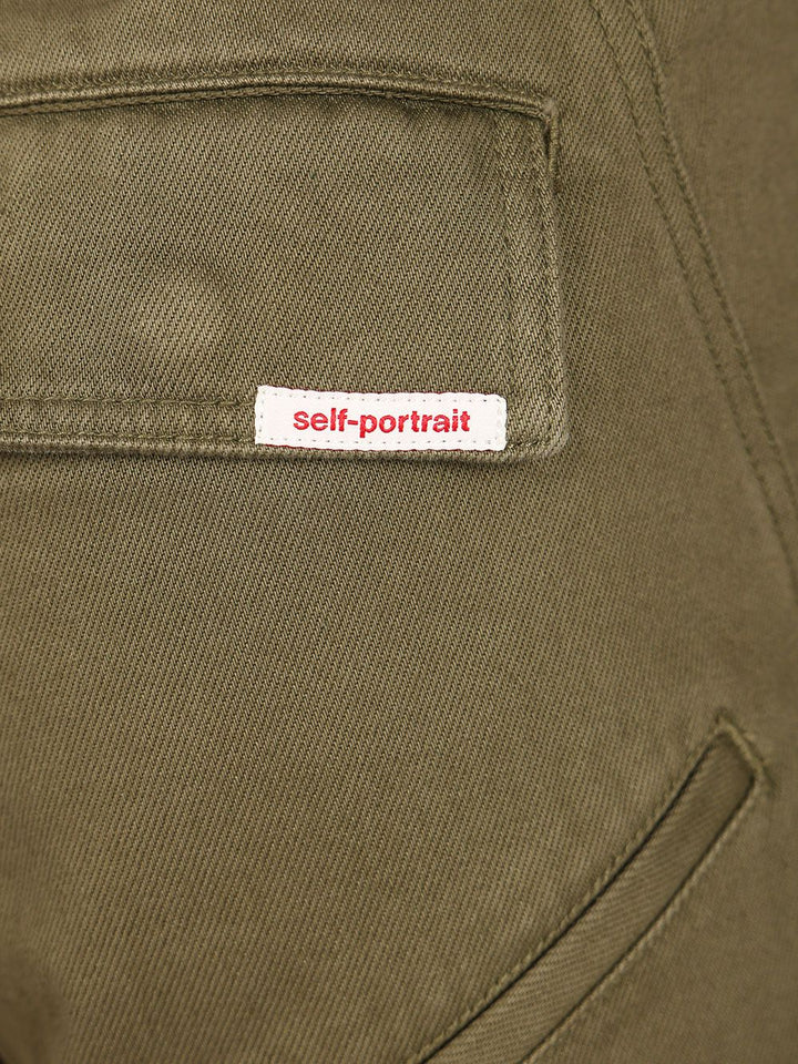 Self-Portrait Cargo Jeans - Verde | 78c3c2f75dff161e29405f097b93b637704dffb2