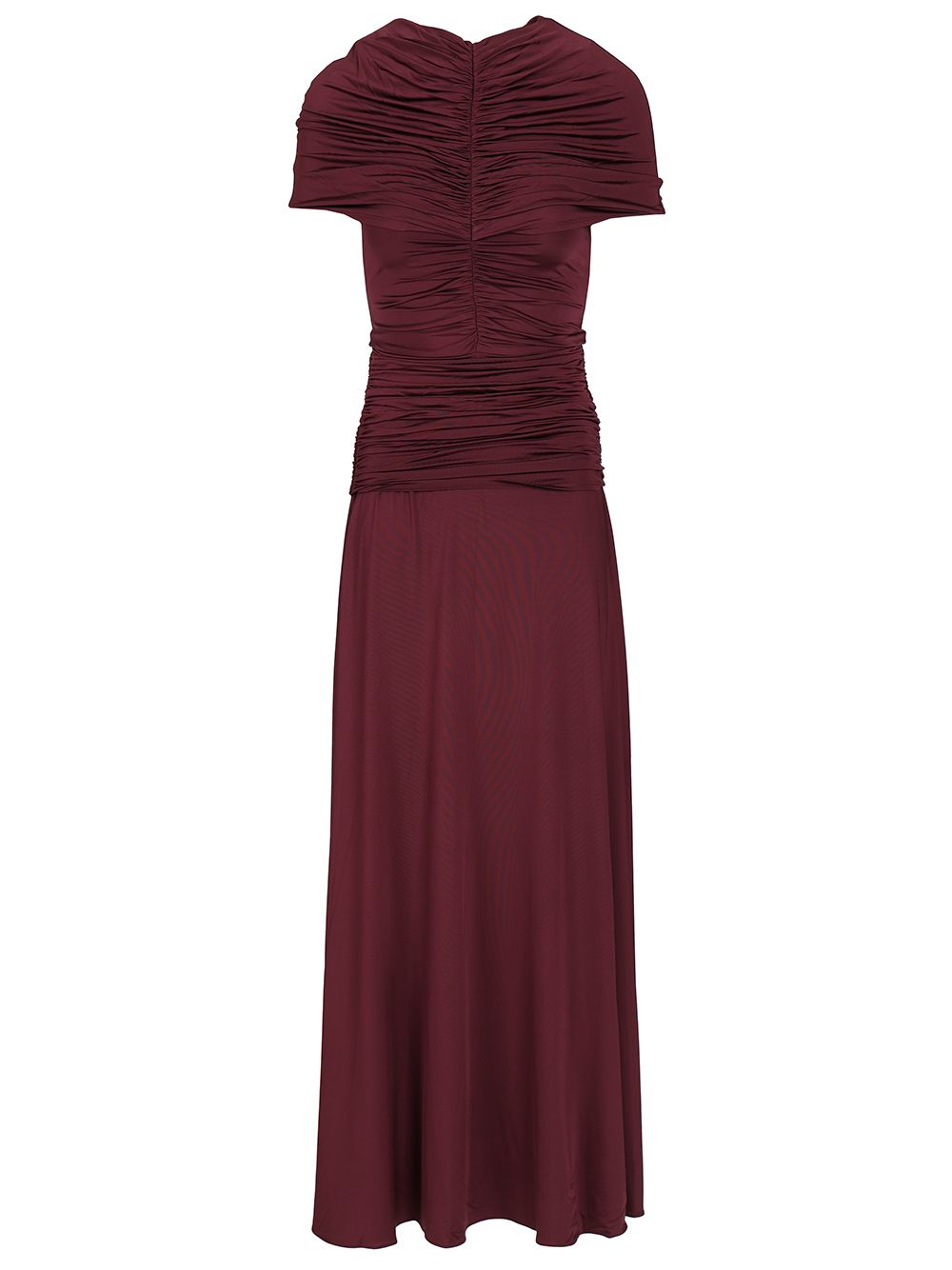 Self-Portrait Ruffled Midi Dress Abiti - Bordeaux | ff3f8855c8081d25e7a06195c56439a8c78f1ba0