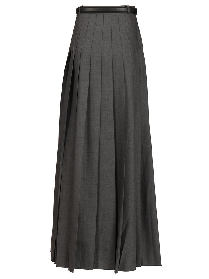 Self-Portrait Long Skirt Gonne - Grey | bd0bf745d6d037fa061fc0a91e9f32f7e9bd5c15