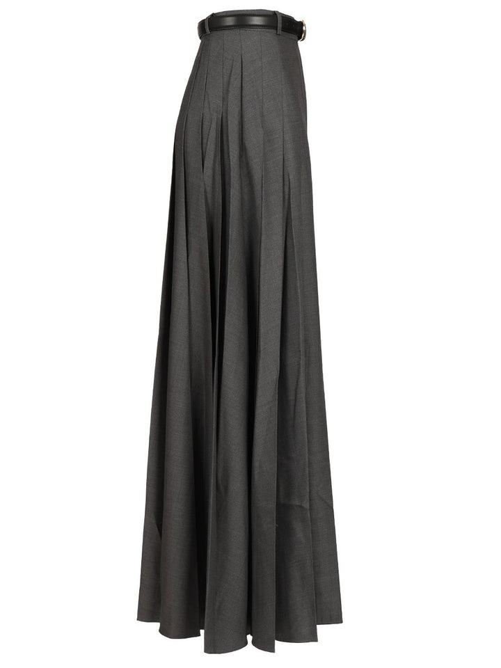 Self-Portrait Long Skirt Gonne - Grey | a9e3d991ac9810db02c919beb30a41da2273d101
