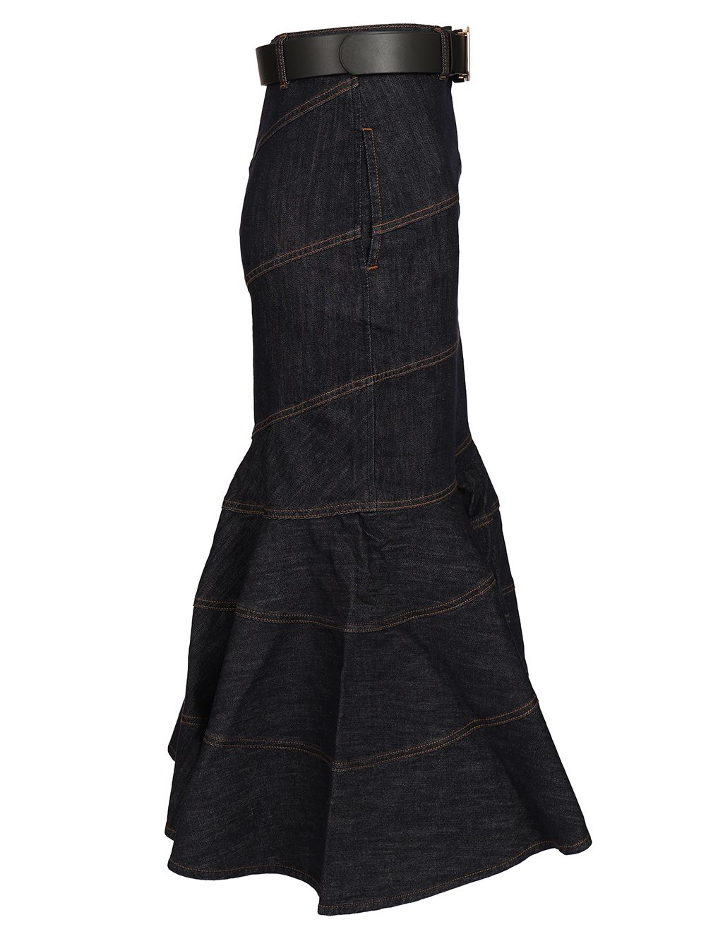 Self-Portrait Midi Skirt With Belt Gonne - Blu | 1263d7fcc64af6a6aca4ca2bf98e28f4a0ae2d26