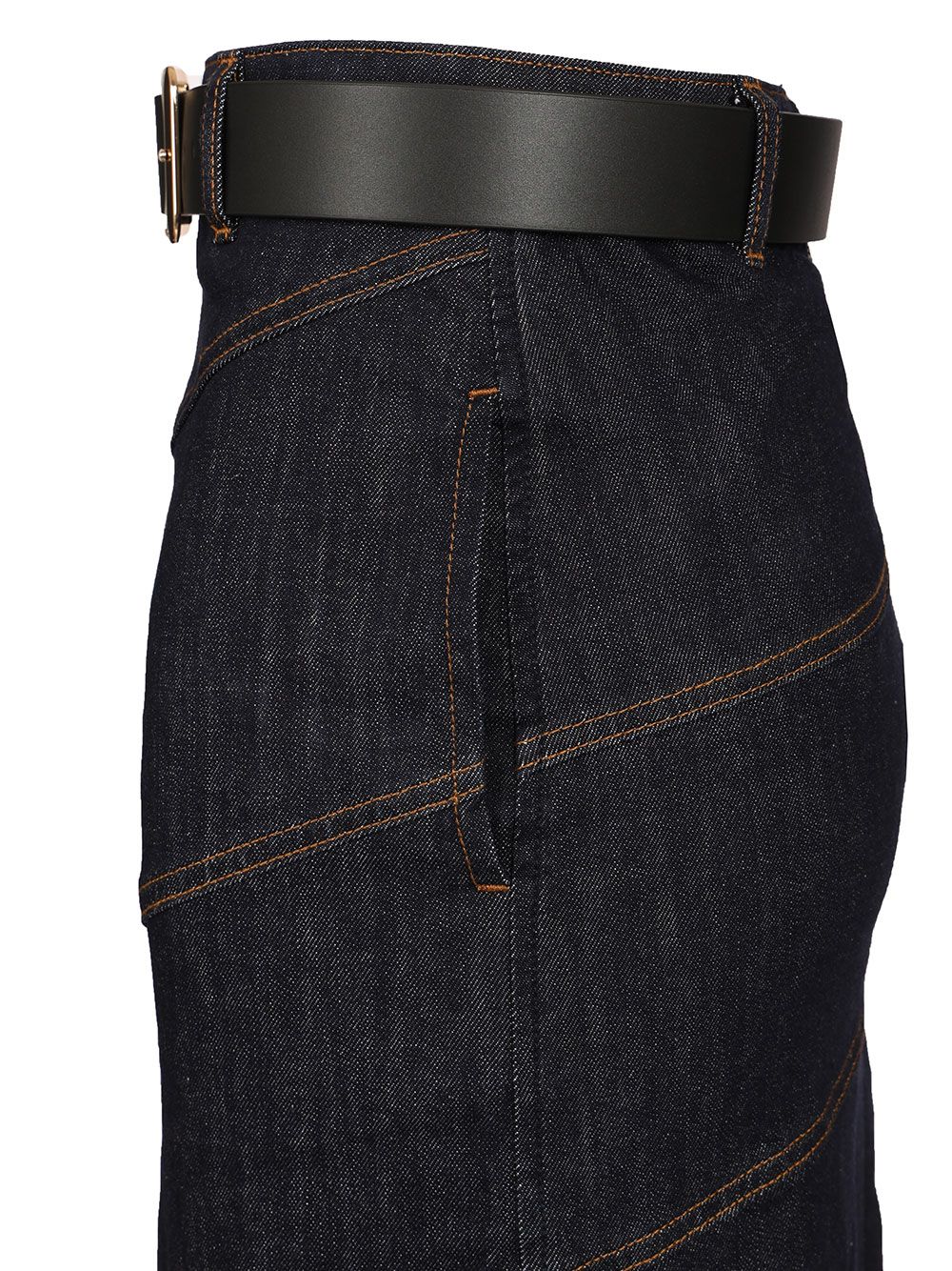 Self-Portrait Midi Skirt With Belt Gonne - Blu | 68afb0c4c9858e9b8ccdb20986c119728dcd1940