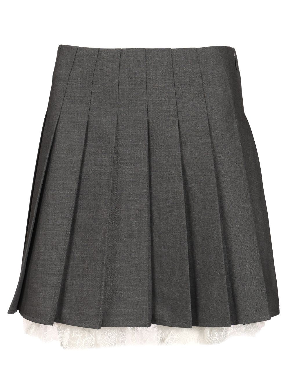 Self-Portrait Pleated Miniskirt Gonne - Grey | c3ef2b1f641ee414fbe6d37e193da2d62c470a12