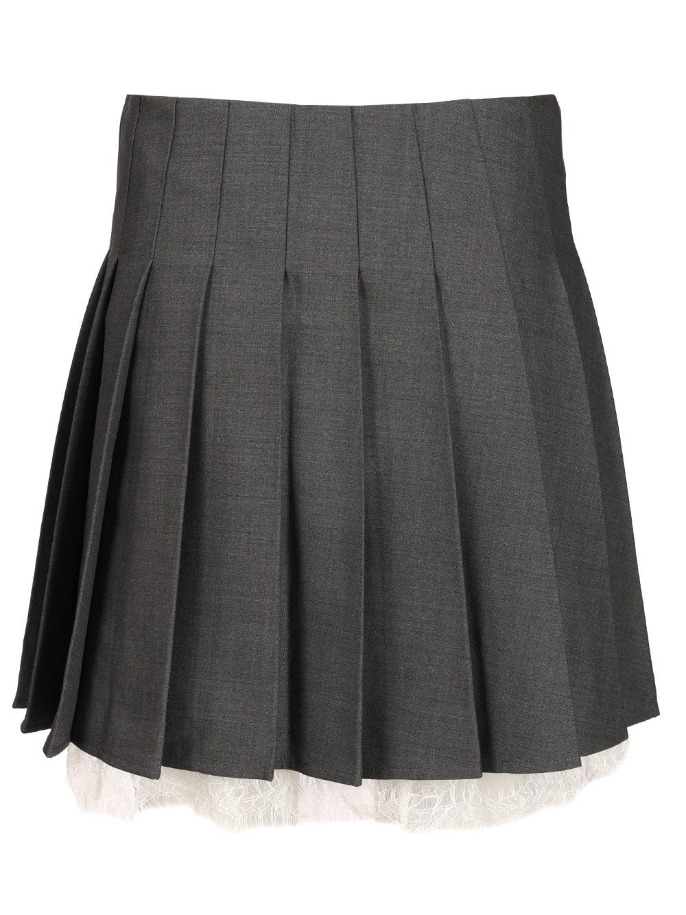 Self-Portrait Pleated Miniskirt Gonne - Grey | c19c61be1d55b69fc74f942491b7ab3948398248