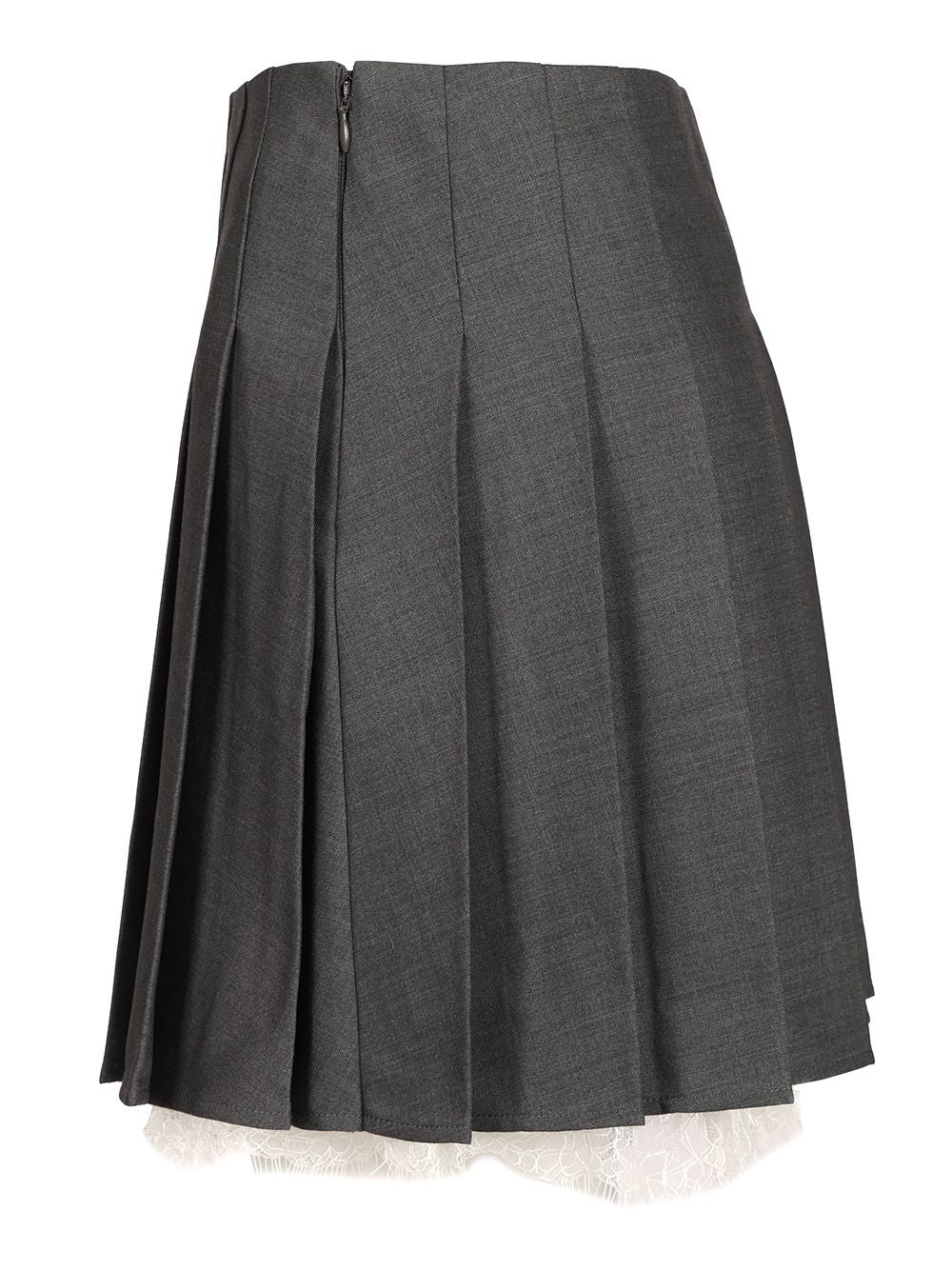 Self-Portrait Pleated Miniskirt Gonne - Grey | 93d652c015b74d310b93f2c4f3f198c2ca00cf05
