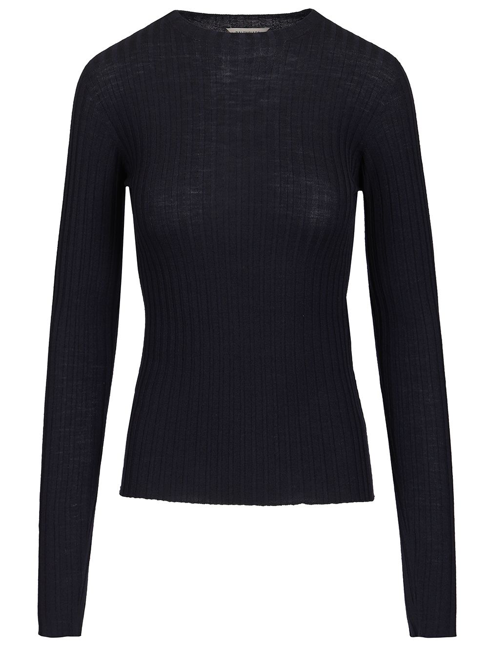 Balenciaga Ribbed Knit Sweater Knitwear - Blu | 5a9c8d4f862b69394142508879bdf3441ce04cfe