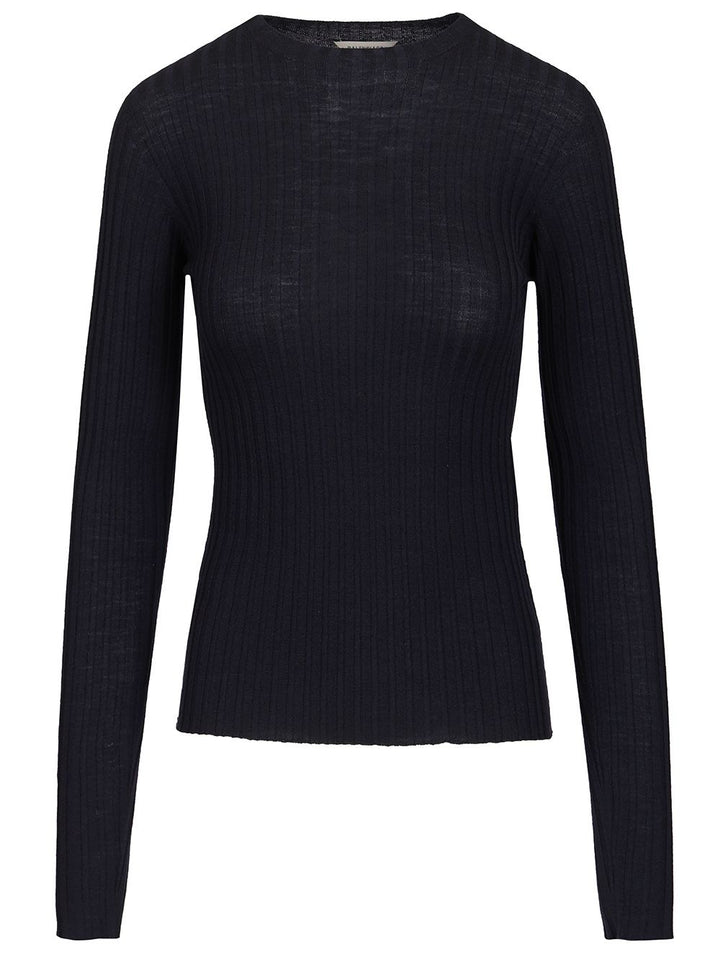 Balenciaga Ribbed Knit Sweater Knitwear - Blu | 5a9c8d4f862b69394142508879bdf3441ce04cfe