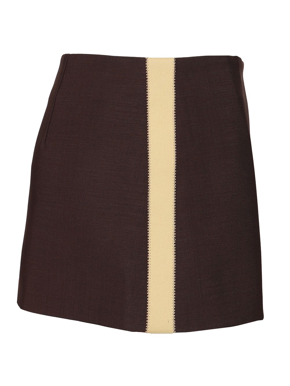 Miu Miu Sports Miniskirt Gonne - Marrone | a64ebfa7280083d1468de364bea82994e3880ef0