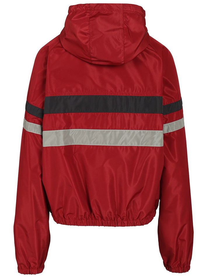 Miu Miu Blouson In Technical Canvas Giacche - Rosso | 0178082762e3864bbcfdec336e8a4b6b266cf3e6